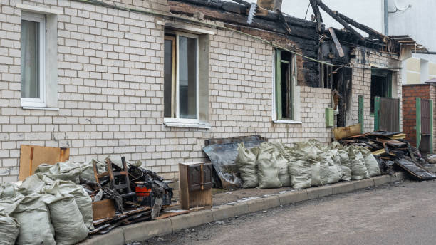 Professional Fire Damage Removal technician working in Silverdale, PA